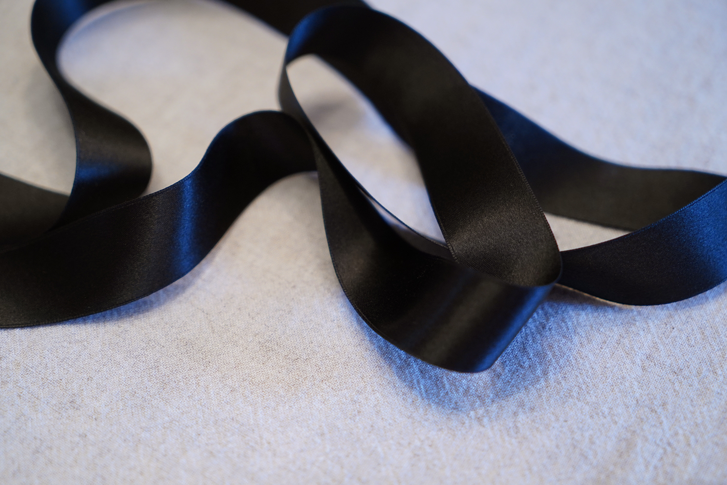 1 Black Silk Ribbon - Wm. Booth, Draper